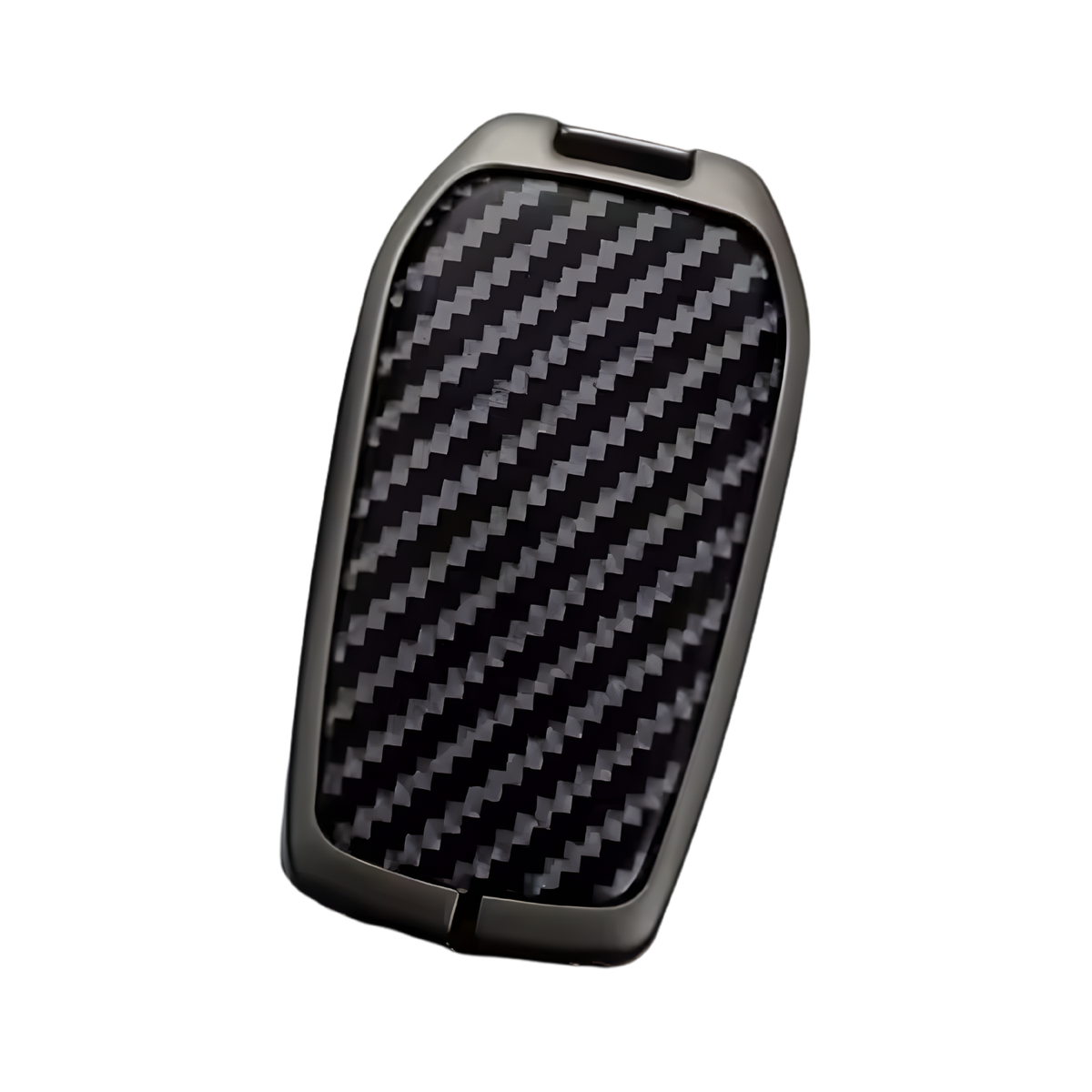 Carbon Look Harde Sleutelcover - Sleutelhoesje Geschikt voor Toyota Yaris Cross / Hilux / Innova / Fortuner / Camry / Land Cruiser 200 / Land Cruiser 300 / Prado / Crown / TLK 200 - Zwart - Key Cover - Auto Accessoires