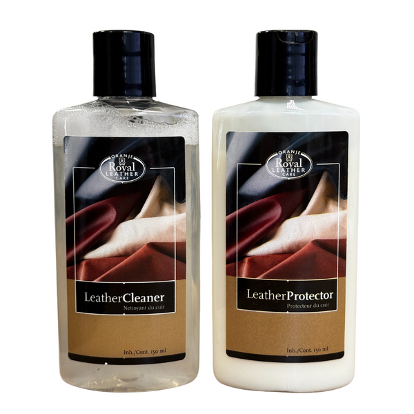 Royal Leather Care - Leathercleaner 150ml + Leatherprotector 150ml