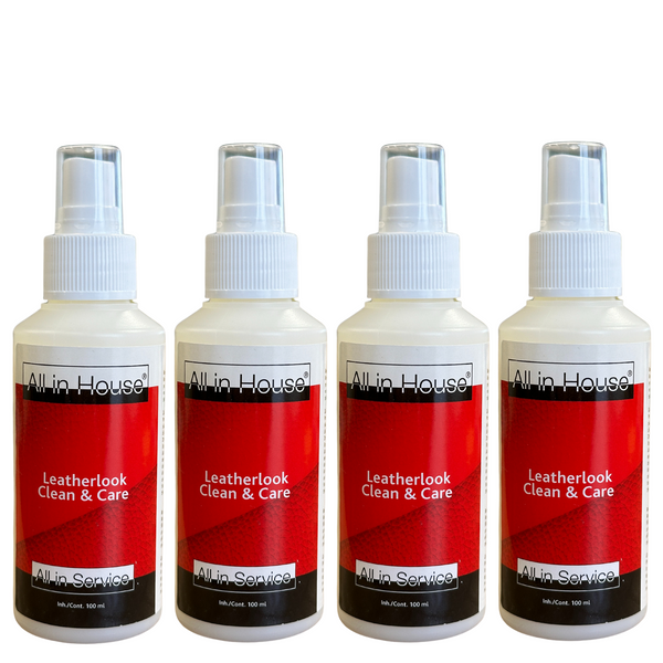 All-In House Leatherlook Clean & Care - 4 x 100ml - Leather Look