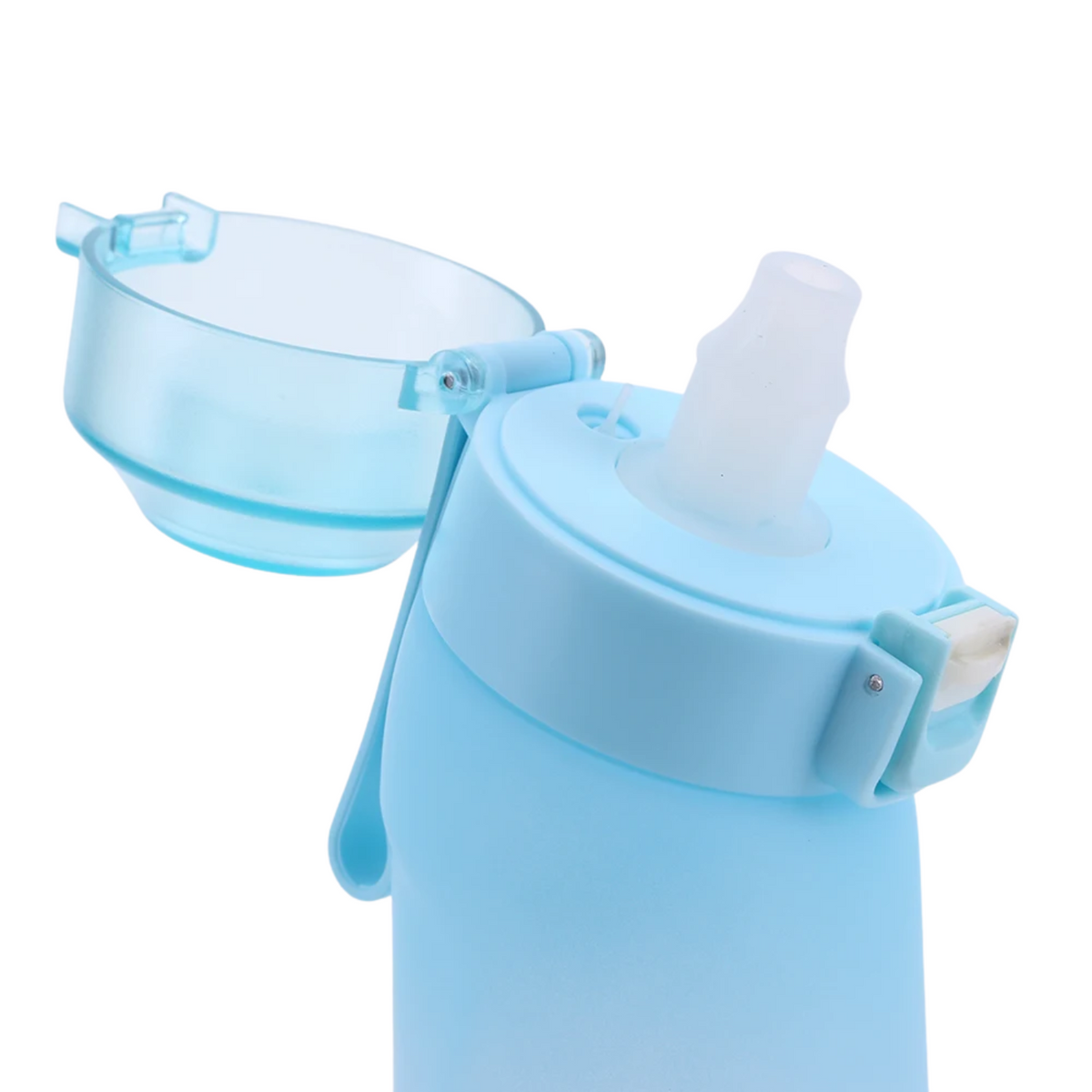 Gearomatiseerde Waterfles - Inclusief 7 Aromapods - Geurpods - Smaak door Geur - Drinkfles - Fles - Lekvrij - met Ingebouwd Rietje - Geschikt voor Kinderen en Volwassenen