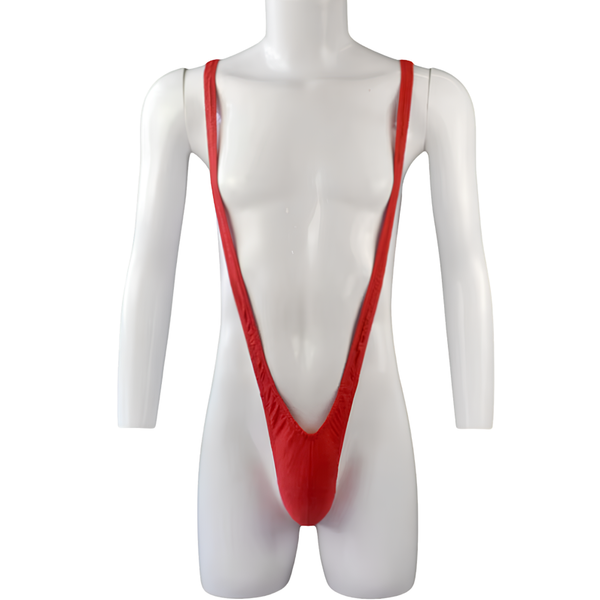 Mankini Rood - Mannen Borat String Rood - Sexy Heren Lingerie - String - Vrijgezellenfeest - One Size
