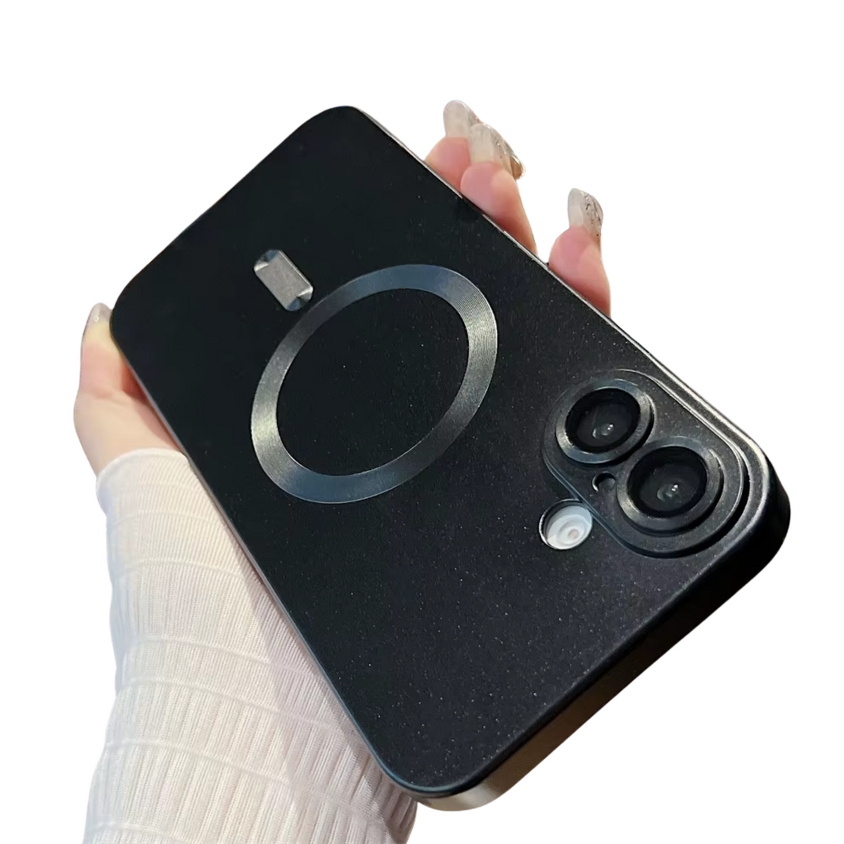 Magsafe Hoesje/ Case - Geschikt voor Apple iPhone 17 Pro Max - Met Camera Protectors - Gloss Soft Touch - Zwart - Magnetisch TPU Hoesje - Ultra Shockproof - Magneet Compatible