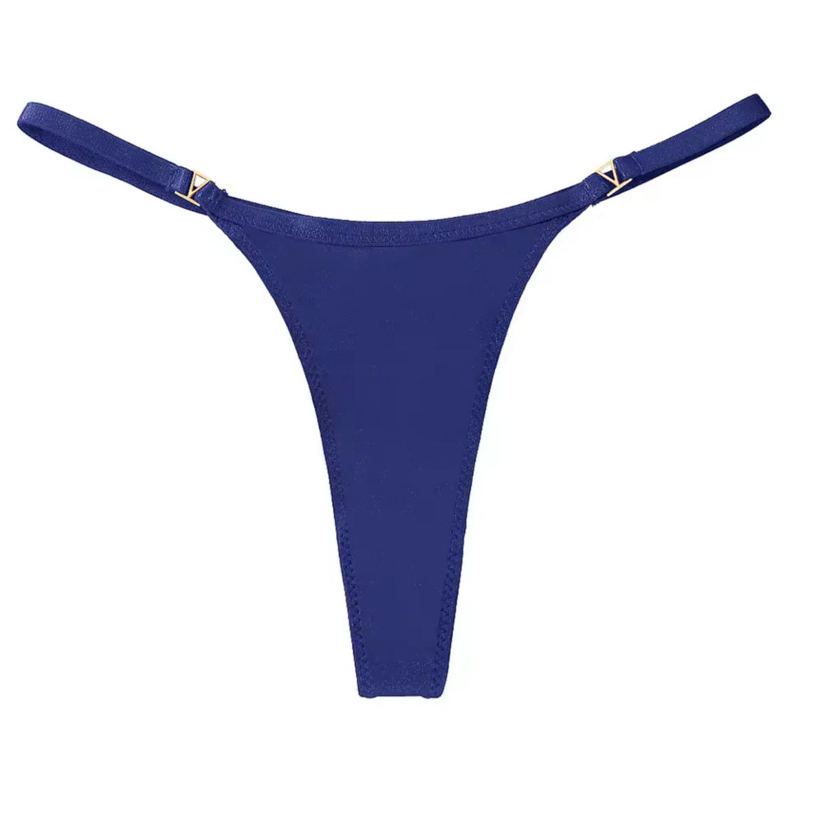 Set van 4 - Sexy Dames Strings - Groenblauw, Groen, Blauw en Zwart - G-String - Comfortabel Ondergoed - Lingerie Voor Vrouwen - Onderbroek / String / Slip - Maat S