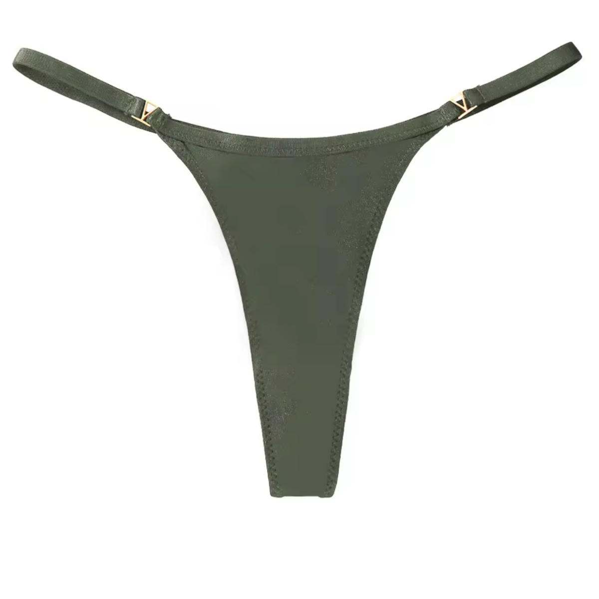 Set van 4 - Sexy Dames Strings - Groenblauw, Groen, Blauw en Zwart - G-String - Comfortabel Ondergoed - Lingerie Voor Vrouwen - Onderbroek / String / Slip - Maat L