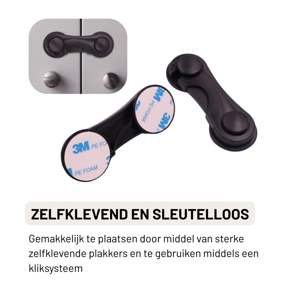 Kast en Ladesloten 10 Stuks - Deurvergrendeling Kinderen - Set van 10 Sloten - Kinderveiligheid - Anti-Opening Tool Slotjes - Bescherming voor Baby's, Kleuters en Peuters - Babyveiligheidsslot - Zwart