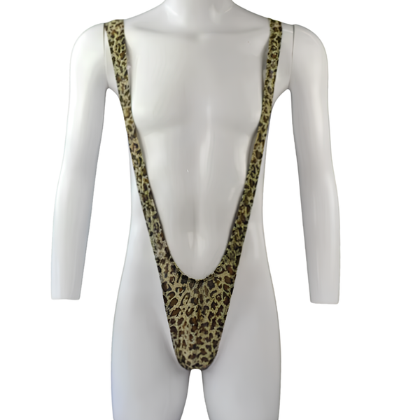 Mankini Panter Print - Mannen Borat String Luipaard - Sexy Heren Lingerie - String - Vrijgezellenfeest - One Size