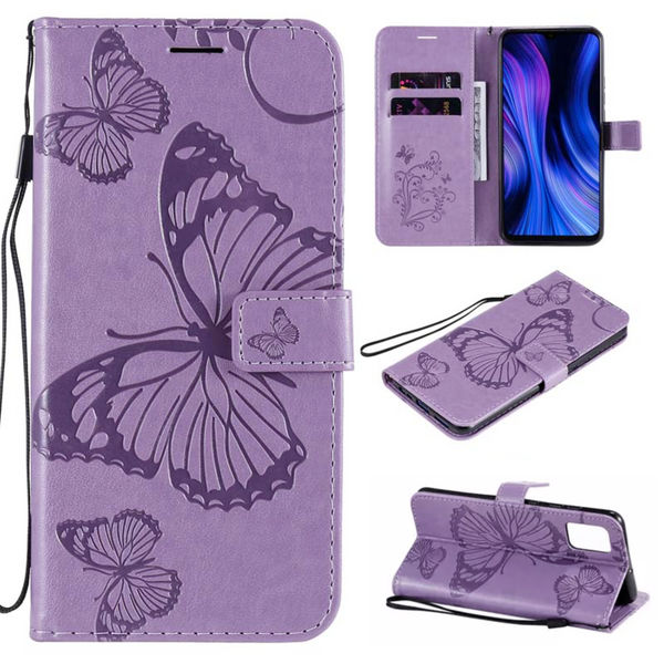 [EOL] Hoesje Vlinders Paars - Geschikt voor Samsung Galaxy S23 - Portemonnee Book Case - Boekje Met Kaarthouder / Pasjeshouder en Magneetsluiting - Booklet - Wallet Beschermhoes - Telefoonhoesje