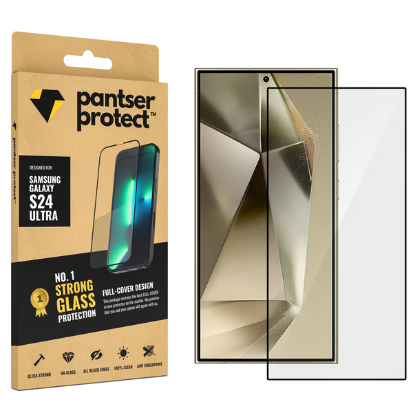 Pantser Protect™ Glass Screenprotector Geschikt voor Samsung Galaxy S24 Ultra - Case Friendly - Premium Pantserglas - Glazen Screen Protector