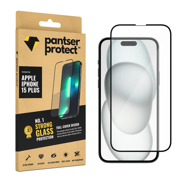 Pantser Protect™ Glass Screenprotector Geschikt voor iPhone 15 Plus / 15+ - Case Friendly - Premium Pantserglas - Glazen Screen Protector