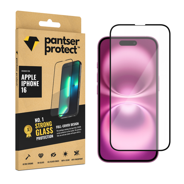 Pantser Protect™ Glass Screenprotector Geschikt voor Apple IPhone 16 - Case Friendly - Premium Pantserglas - Glazen Screen Protector