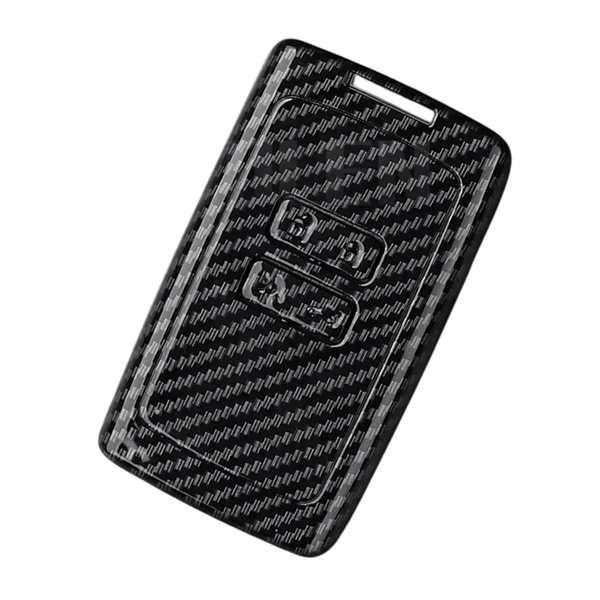 Carbon Look Sleutelcover - Sleutelhoesje Geschikt voor Renault Koleos / Scénic 4 / Arkana / Captur / Mégane / Talisman / Espace / Clio / Zoë / Dacia Sandero - Zwart - Key Cover - Auto Accessoires