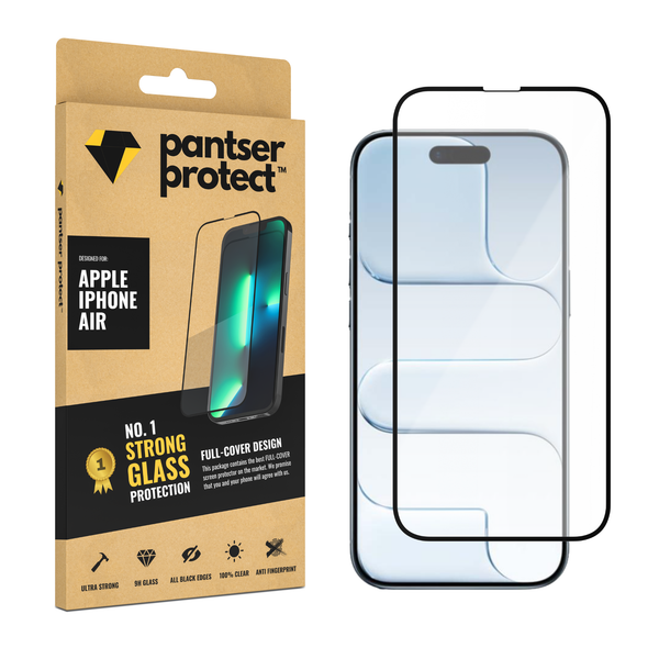 Pantser Protect™ Glass Screenprotector Geschikt voor Apple IPhone 17 Air- Case Friendly - Premium Pantserglas - Glazen Screen Protector