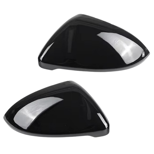 Zwarte Spiegelkappen - Set 2 Stuks - Geschikt voor Volkswagen Golf 7 & Golf 7.5 - Ook voor GTI GTE GTD - Hoogglans Zwart Pianolak - Auto Accessoires