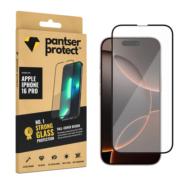 Pantser Protect™ Glass Screenprotector Geschikt voor Apple IPhone 16 Pro - Case Friendly - Premium Pantserglas - Glazen Screen Protector