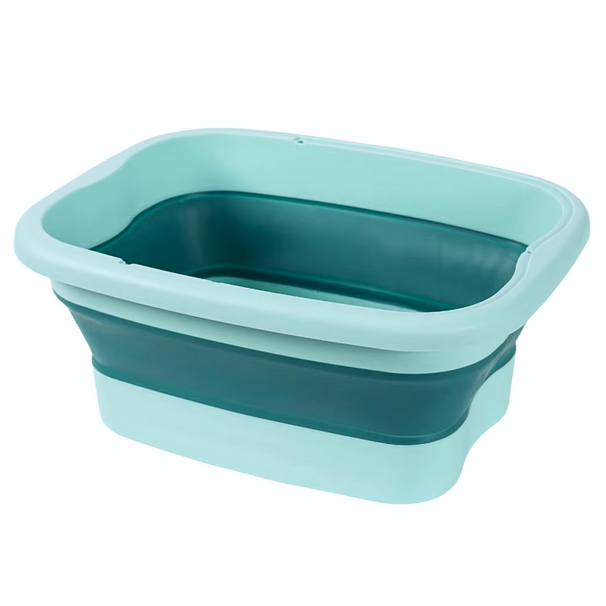 Voetenbad Met Deksel - Inklapbaar - Met Massagedrukpunten - Ontspanning - Verkoeling - Mint Groen