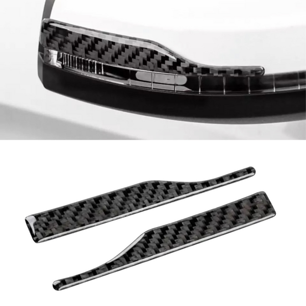 Carbon Look Stickers - Spiegelkap Auto - 2 Stuks Links + Rechts - Spiegelkappen Sticker - Autostickers Zijspiegels - Auto Accessoires Stickers