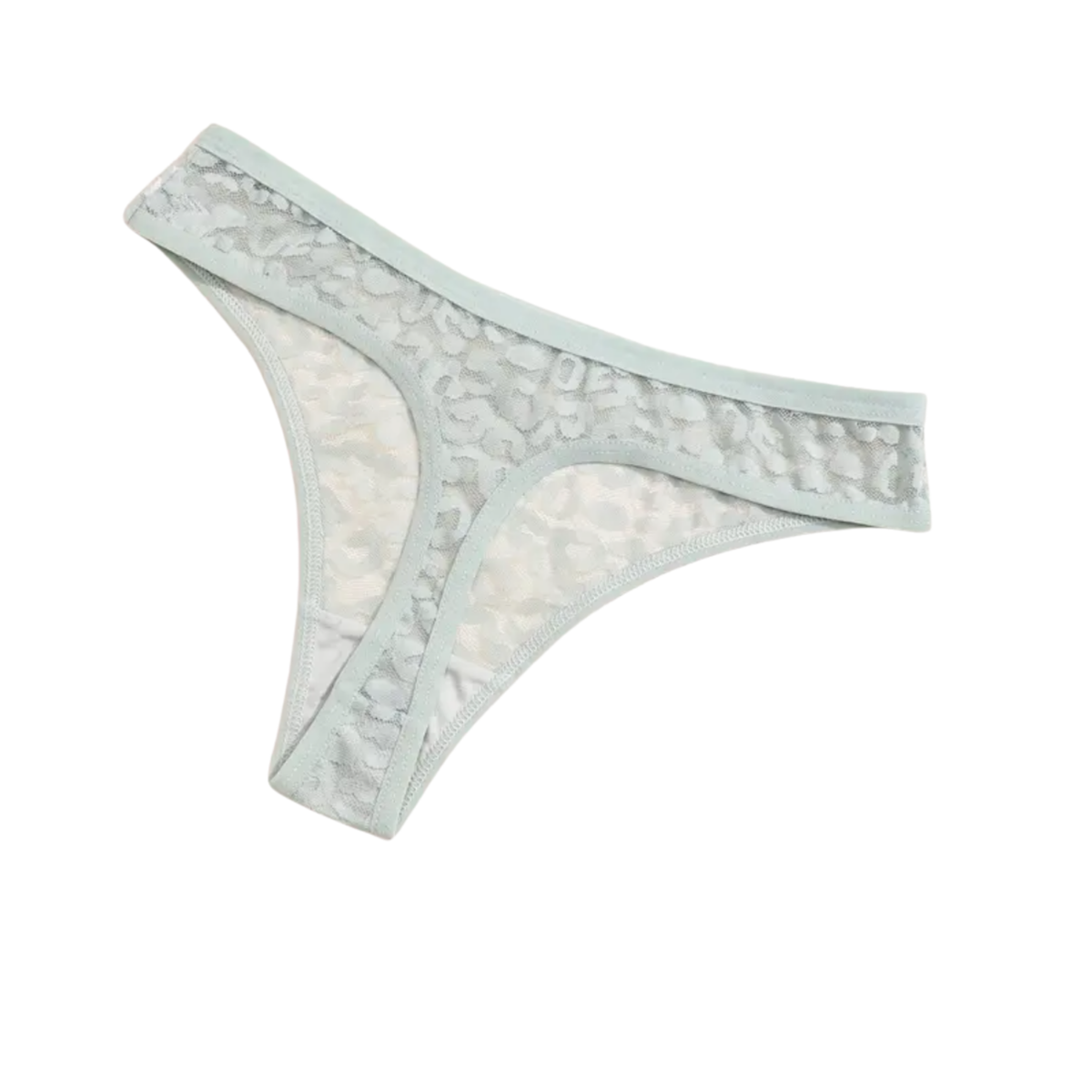 8 Pack - Sexy Dames String - Groen, Paars, Wit, Donker Roze, Taupe, Licht Roze, Donker Blauw en Licht Blauw - Onderbroek met Panter Print Design - Dames Lingerie / Ondergoed Set - Maat XL