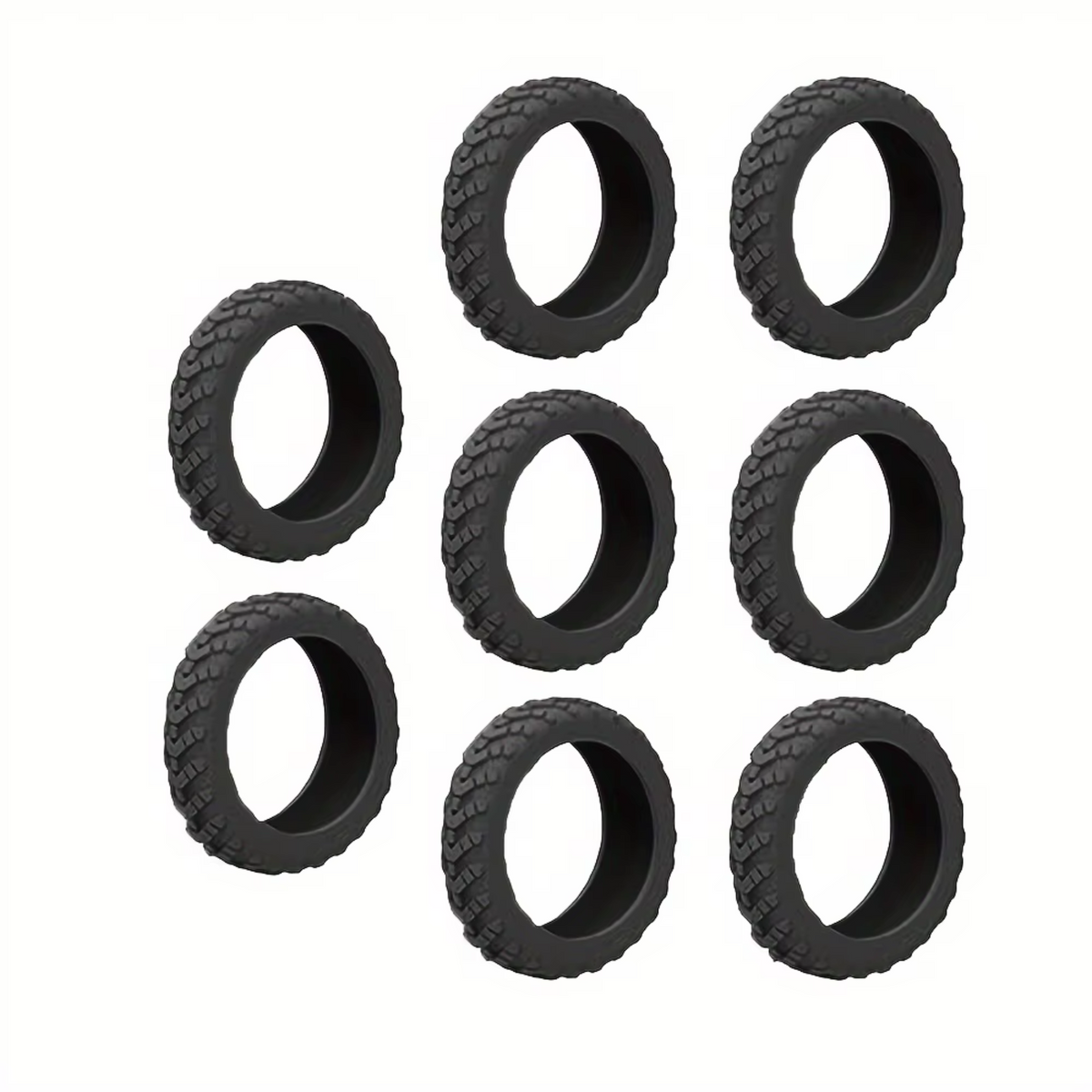 Siliconen Wielbescherming Voor Trolley / Koffer - Geluidsreducerend - Wielbescherming - Reiskoffer Accessoires - Set Van 8 Stuks Zwart