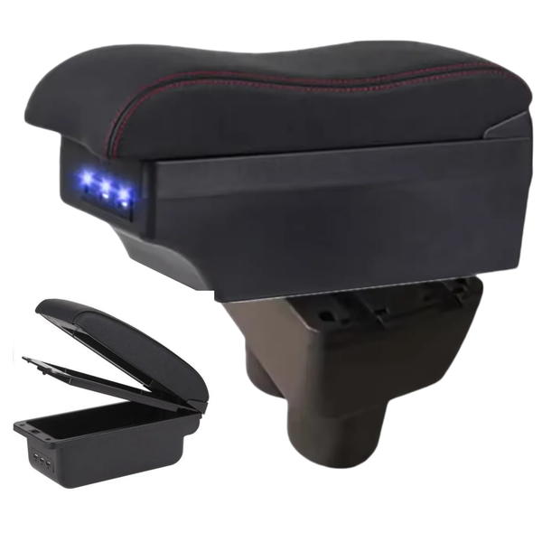 Multifunctionele Armsteun - Geschikt voor Volkswagen Caddy en Touran (2004-2019) - 7 USB Aansluitingen - Opbergvakken - Bekerhouder