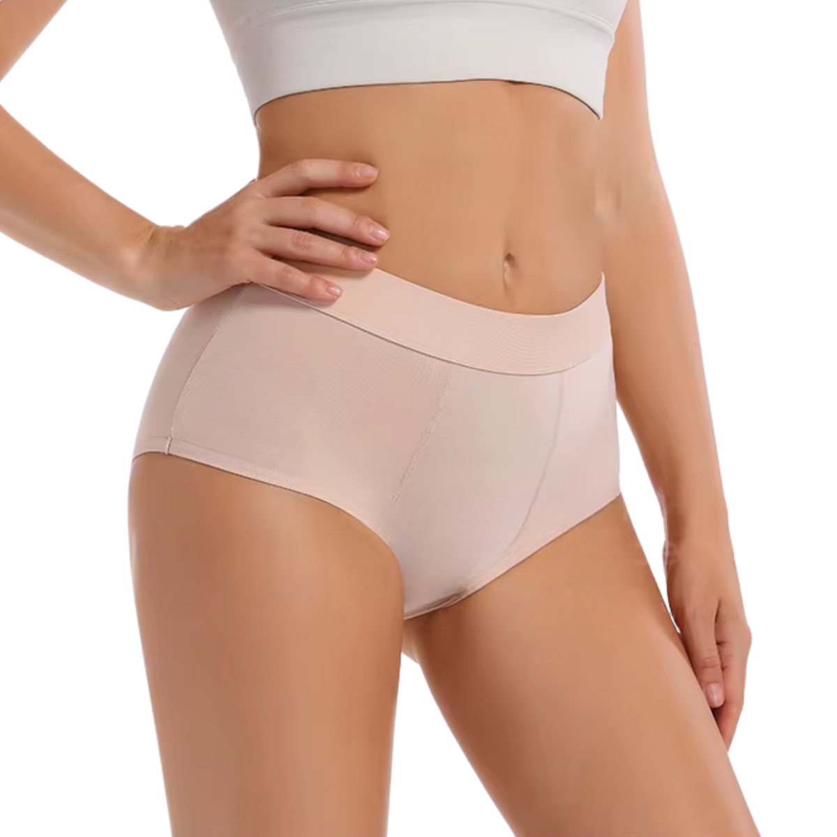 3 Pack - Menstruatie Ondergoed - Lichtroze - Dames Slips - Comfortabel & Absorberend - Onderbroek 95% Katoen - Dames Lingerie / Ondergoed Set - Maat XL