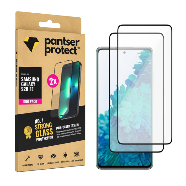 DUO-PACK - 2x Pantser Protect™ Glass Screenprotector Geschikt voor Samsung Galaxy S20 FE - Case Friendly - Premium Pantserglas - Glazen Screen Protector