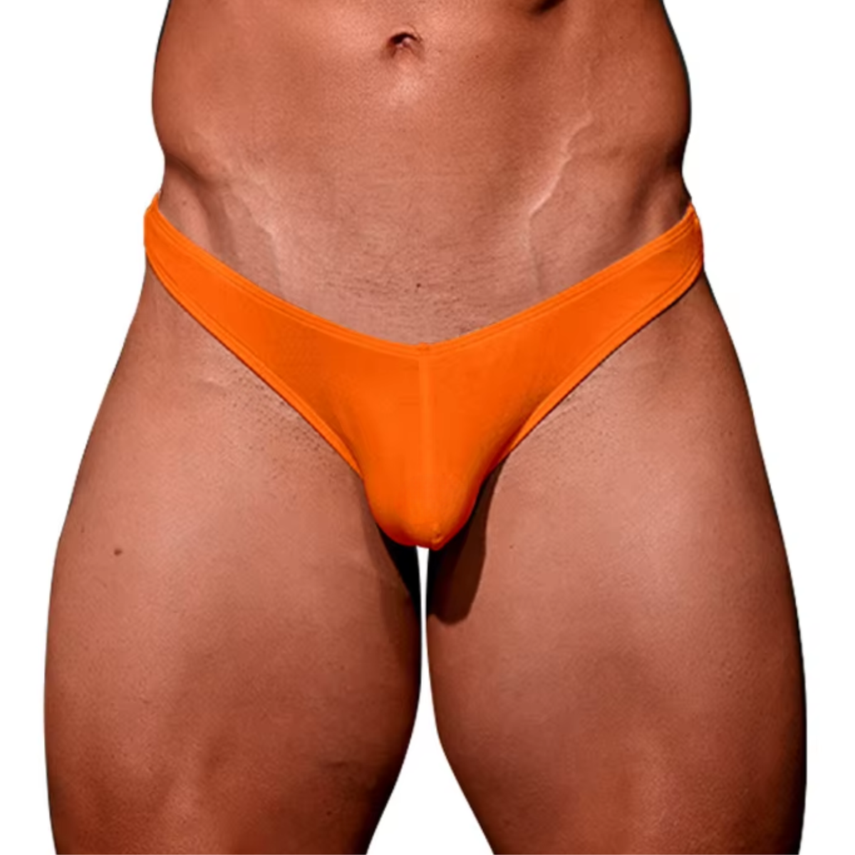 Heren Satijnen G-String – Bruin - Sexy Ondergoed – Glanzend Satijn - Lage Taille en Hoge Elasticiteit – Onderbroek / Slip - Mannen Lingerie - Maat L