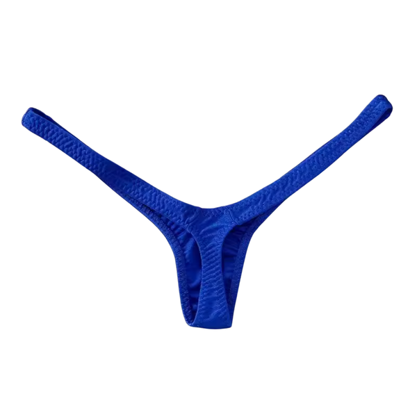 Sexy Micro String – Blauwe Lingerie – Comfortabele & Luxe Dames String – Dames Ondergoed - Mini Onderbroek - Maat M