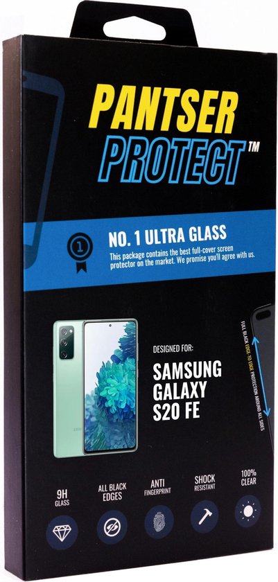 Pantser Protect ™ Case Friendly Screenprotector Geschikt voor Samsung Galaxy S20 FE (Fan Edition) - Premium glazen full-cover Pantserglas Protector - Tempered Glass Bescherm Glas
