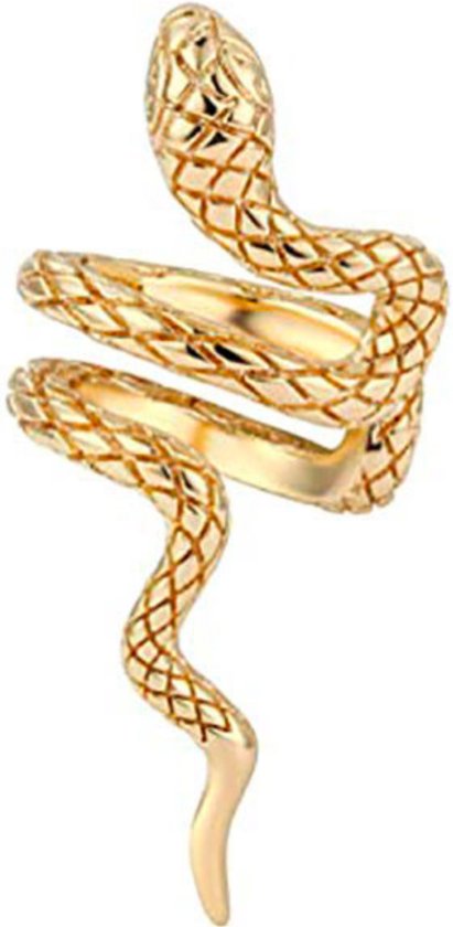 Fake Helix Slang Goud - Nep Piercing - Klem Oorbel - Sieraad Oor - Oorpiercing - Nep Helix - Ringetje Goud - Metaal