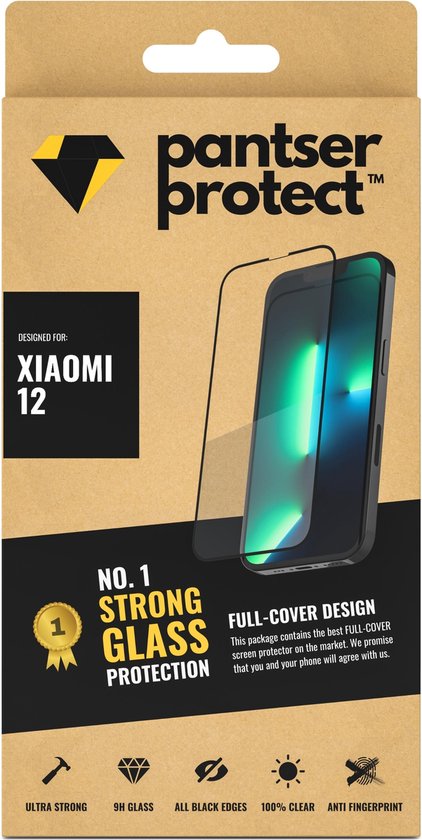 [EOL] Pantser Protect™ Glass Screenprotector Geschikt voor Xiaomi Mi 12 - Case Friendly - Premium Curved Pantserglas - Glazen Screen Protector