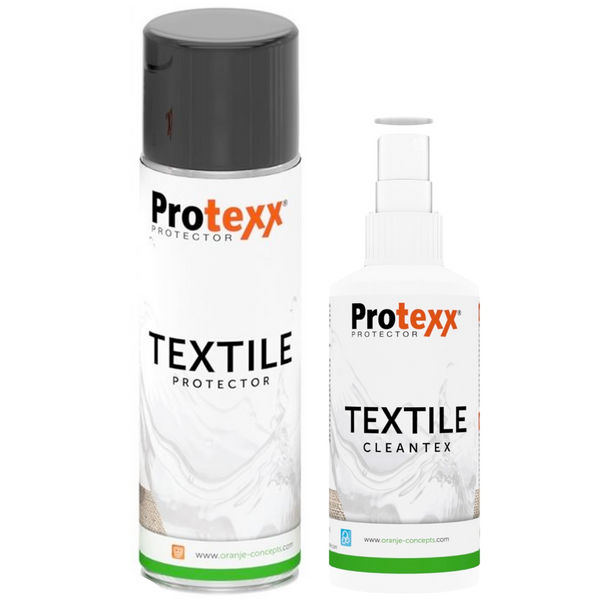 Protexx Set - Textile Protector 250ml + Textile Cleantex Vlekkenspray 100ml
