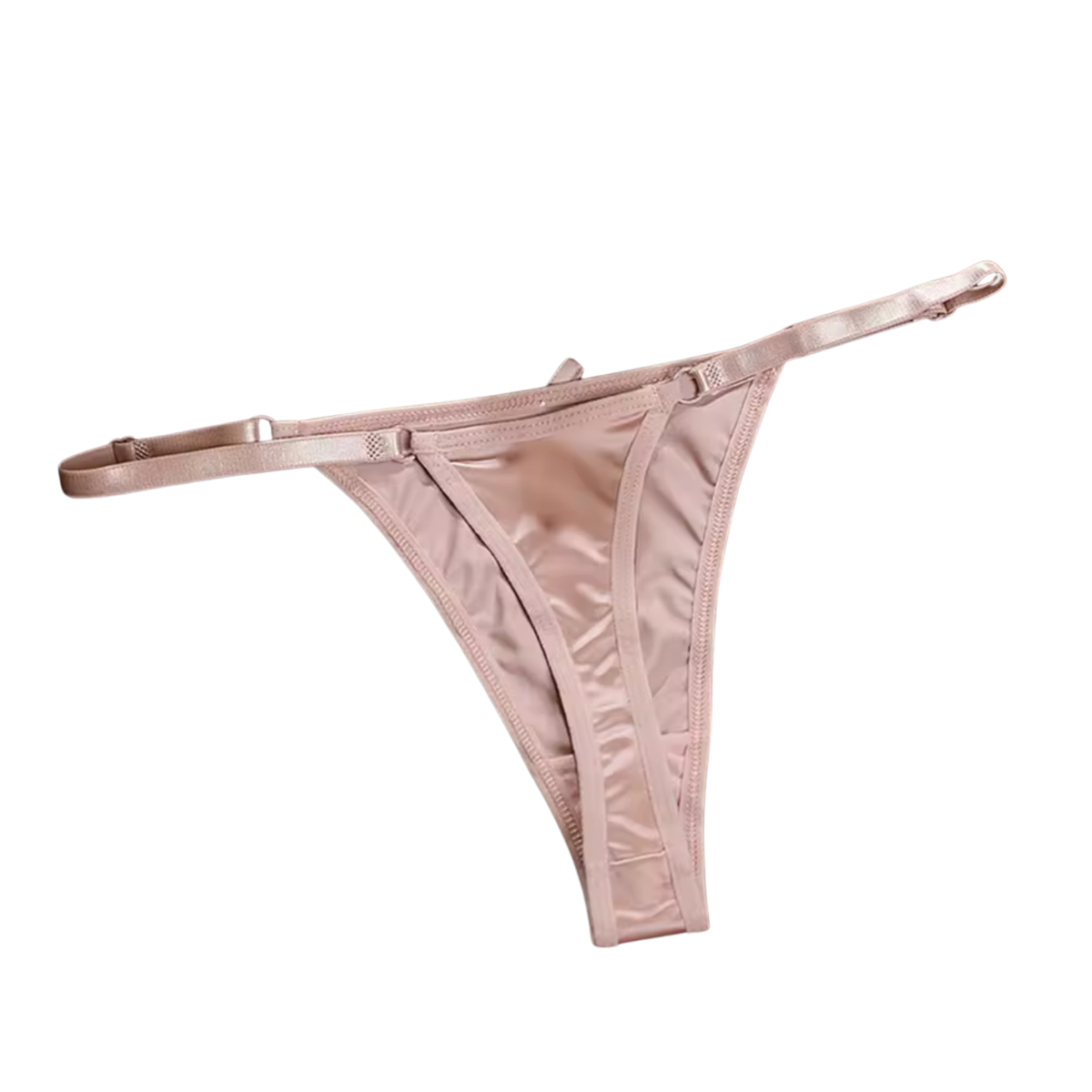 Sexy Satijnen String met Strik - Roze - Schattig - Satijn & Strikje - Dames Onderbroek - Lingerie / Ondergoed - Maat S