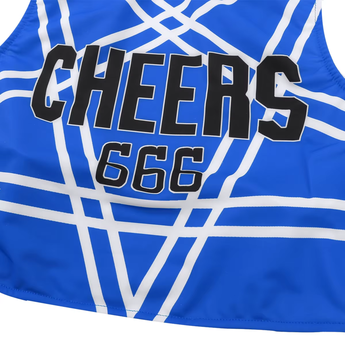 Sexy Cheerleader Kostuum - 2-delig Blauw Verkleedpakje - Rokje & Korte Top Met Open Rug - Rollenspel / Cosplay - Lingerie Ondergoed voor Dames - Maat S