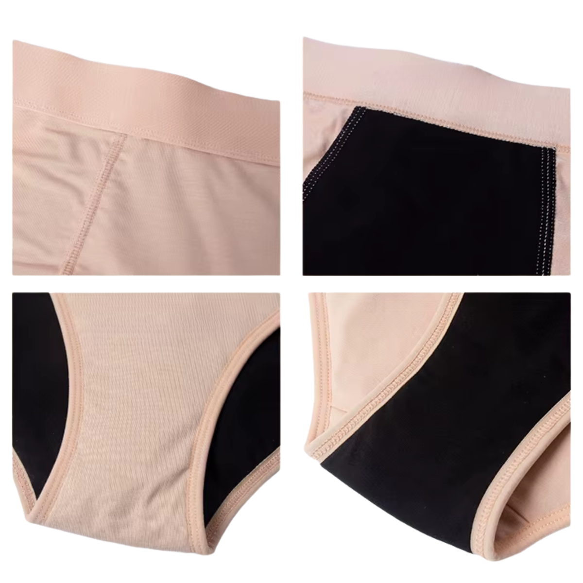 3 Pack - Menstruatie Ondergoed - Groen - Dames Slips - Comfortabel & Absorberend - Onderbroek 95% Katoen - Dames Lingerie / Ondergoed Set - Maat XXXL / 3XL
