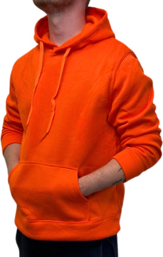 Oranje Hoodie Unisex - Heren / Dames Trui - Oranje Koningsdag Hoodie met Capuchon - Normal Fit - Maat XS / S