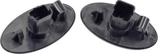 Dynamische LED Richtingaanwijzers (Smoked) - Geschikt voor Toyota Aygo / Citroën C1 / C2 / C3 / C4 / C5 / C6 / Peugeot 107 / 108 / 1007 - Plug & Play Knipperlichten Zijkant -  Set van 2 Knipperlichten met LED streep - Flowing Water Effect