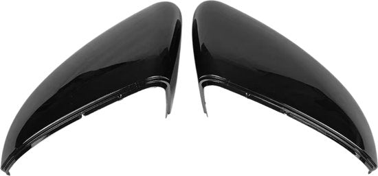 Zwarte Spiegelkappen - Set 2 Stuks - Geschikt voor Volkswagen Golf 7 & Golf 7.5 - Ook voor GTI GTE GTD - Hoogglans Zwart Pianolak - Auto Accessoires