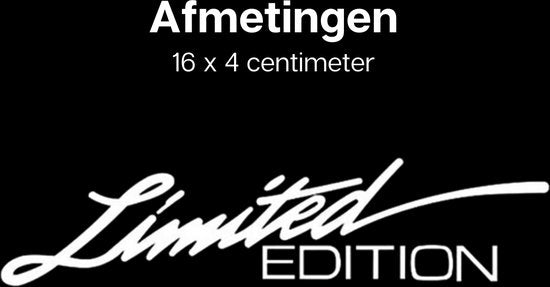 Auto Stickers Limited Edition -  Wit Zilver - 2 Stuks - Hoogwaardig Vinyl - Autostickers Wrap Folie - Geschikt voor Alle Automerken - Auto Accessoires