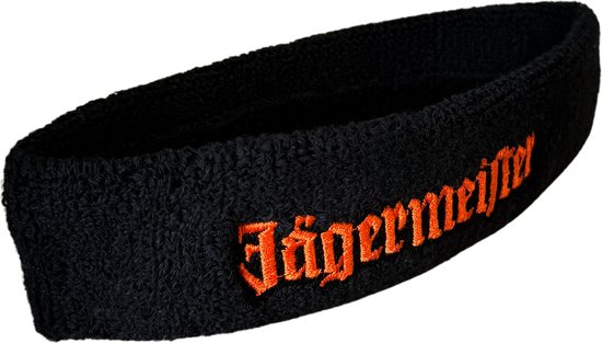 [LDV] Set van 3 - Zweetbandjes Pols en Hoofd - Jägermeister - Zweetband - Hoofdband Polsbandjes Sport - Zwart Oranje - EK Voetbal