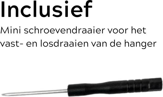 2 Pack - 2x Sleutelhanger Antraciet met Haak - Inclusief Gratis Mini Schroevendraaier - Dames & Heren Sleutel Hanger - Tassenhanger - Auto Sleutelhanger - Geschikt voor Alle Automerken / Universeel