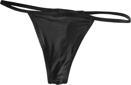Sexy Dames String - 3 Pack met Zwart, Rood & Blauw - Katoen - Vrouwen Lingerie / Ondergoed Set - Maat M