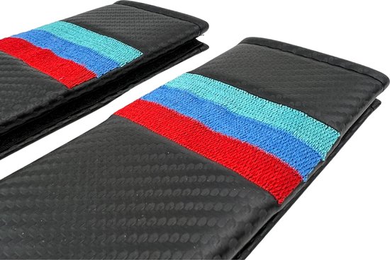Carbon Gordel Covers  - Set van 2 Gordelhoezen - Auto Kleuren - universeel/alle automerken - Zachte Gordel Hoes Beschermer - Ook voor Kinderen – Auto Gordelcovers - Auto Accessoires