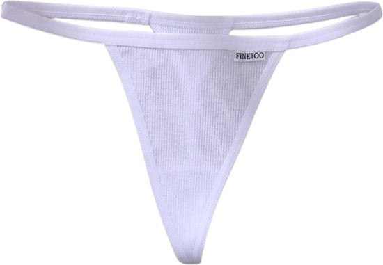 Luxe Dames String - 3 Pack Rood, Zwart & Wit - Dames Lingerie / Ondergoed Set - Maat M