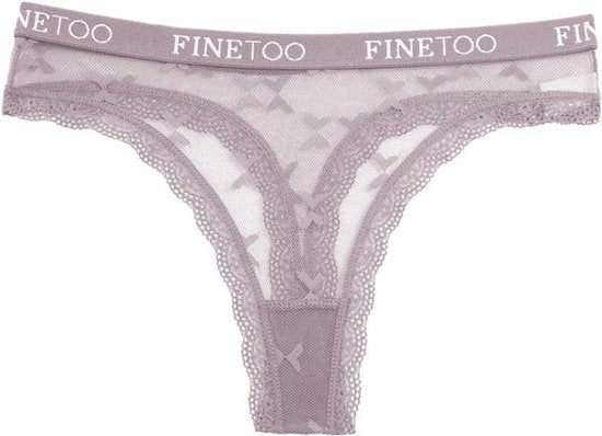 Sexy Dames String - Transparant - Nude - Dames Lingerie / Ondergoed Set - Maat M
