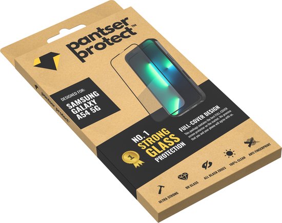 Pantser Protect™ Glass Screenprotector Geschikt voor Samsung Galaxy A54 5G - Case Friendly - Premium Pantserglas - Glazen Screen Protector