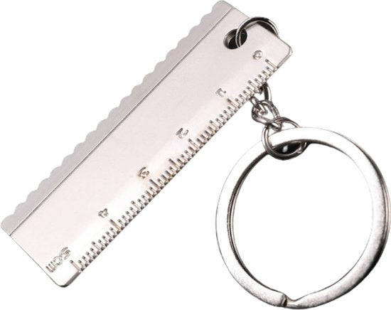 Gereedschap Sleutelhanger - Lineaal / Meetlat - Leuk voor Vaderdag / Papa - Keychain Sleutel Hanger Cadeau - Auto Accessoires