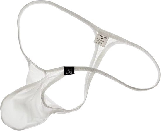 Heren String Wit - Dunne T String - Sexy Design - Mannen Onderbroek - Lingerie Voor Mannen - Ondergoed Maat XXL