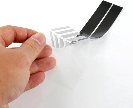 Auto Spiegelkap Stickers Wit - Set van 2 -  Spiegelkappen Striping Wrap - Autostickers Zijspiegels - Auto Accessoires Stickers
