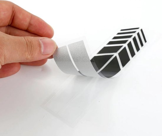 Auto Spiegelkap Stickers Wit - Set van 2 -  Spiegelkappen Striping Wrap - Autostickers Zijspiegels - Auto Accessoires Stickers