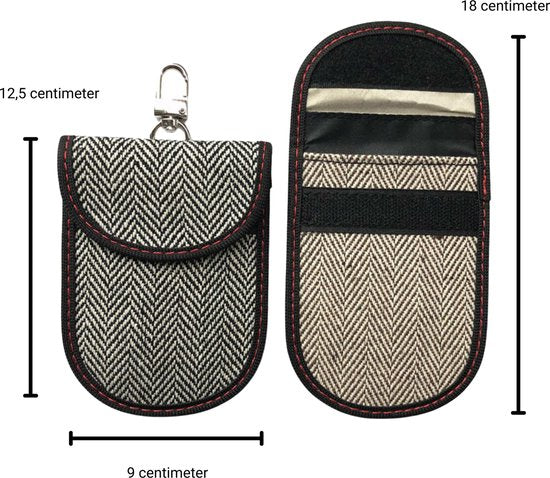 Anti Diefstal Sleutelhoesje Beige - Autosleutel RFID Case - Blokkeert Signalen - Sleutelcover met Sleutelhanger - Sleutel Etui Keyless Entry - Antidiefstal - Pinpas